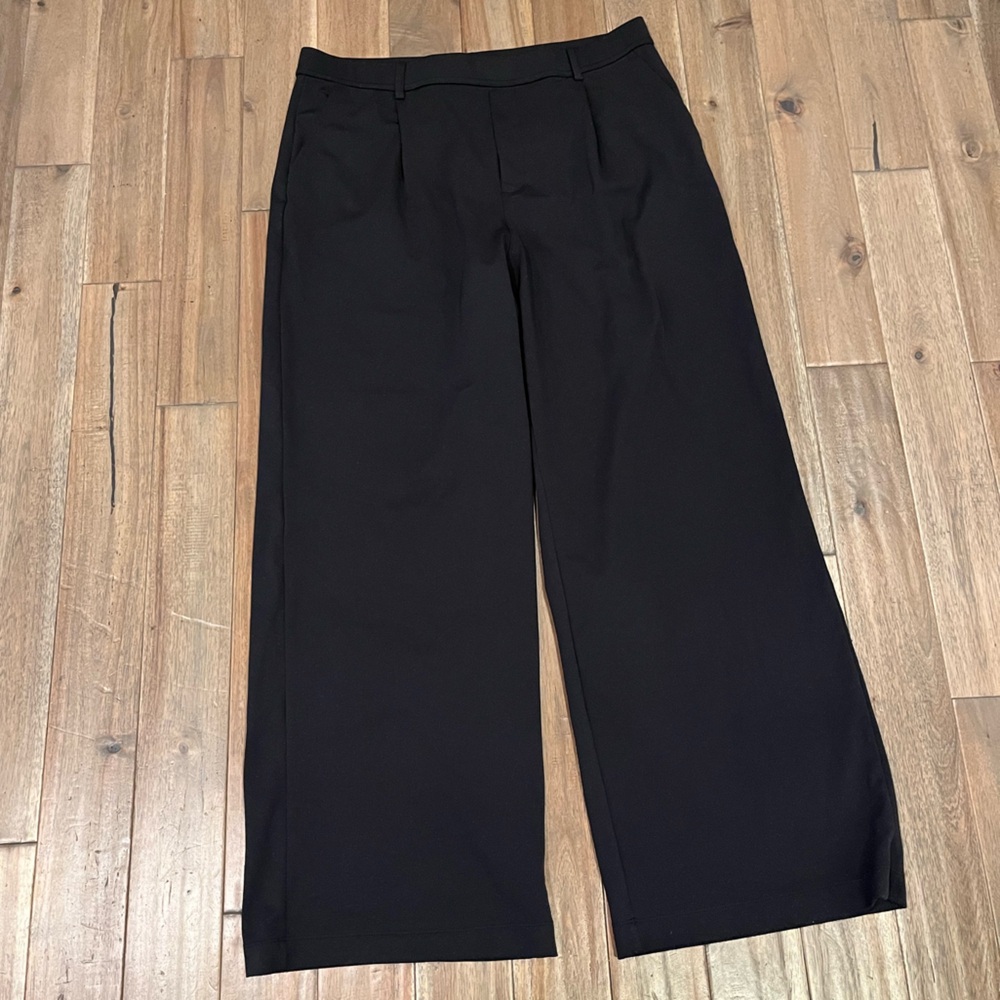 Halara Flex DayStretch High Waisted Straight Leg Work Pants Women’s XL 16 Black